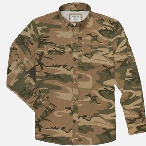 Poncho The Original San Juan Light Camo Men Medium Regular Fit Performance Shirt